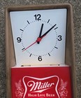Miller High Life Beer Lighted Wall Clock    it   s Miller Time    Woodgrain Works 1981