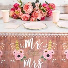 Sparkle And Bash Rustic Plastic Tablecloth For Weddings  54 X 108 In  3 Pack    