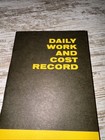 Vintage Caterpillar Daily Work And Cost Record Pocket Book 