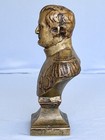 Antique France Emperor Napoleon Bonaparte Bronze Bust Waterloo Battle War
