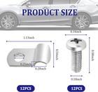 12pcs Brake Line Clamp With 12pcs Screw Set stainless Steel 1 4  Brake Line Clip