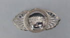 Art Deco Sterling Silver Tea Strainer With A Stowell Co Boston Anti Tarnish Bag