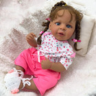 Reborn Baby Doll Black Girl Silicone Full Body 19 Inch Washable Realistic Vinyl 