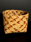 Alice Walkingstick  1903-1995   Cherokee Doubleweave Rivercane Basket  Mint 