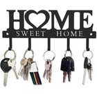 Modern Metal Key Rack With 10 Hooks - Wall Mount Organizer For Hallway Entryway