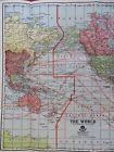 World Map On Mercator s Projection Interwar Years C  1930 s Private Promo Map