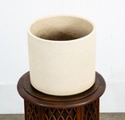 Mid Century Modern Planter Ac-10 Speckled White Gainey Ceramic Oatmeal Round Mcm