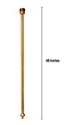 Red Royal Scepter Gold King Queen Staff Medieval Halloween Costume Accessory