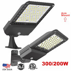 200 300w Led Parking Lot Light Commercial Outdoor Ip65 Shoebox Street Pole Lamp