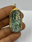 Antique Ancient Near Eastern Old Roman Glass Pendant Rare Unique And Very Beauti