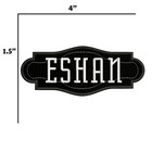 Custom Embroidered Name Tag Sew On Patch Motorcycle Biker Patches 4  X 1 5   b 