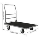 Platform Truck 2200lbs Capacity 41 3 24 8in Flatbed Cart Hand Truck With Wheels