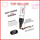 Overseas Permanent Paint Pens White Markers - 2 Pack Single Color Oil Based Pain
