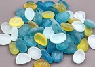 Beach Glass Assorted Frosted Tumbled Pebbles  approx  1 Kilogram 1  Inches  Byw