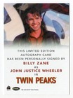 2019 Twin Peaks Archives Archive Box Autograph Billy Zane   John Justice Wheeler