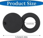 Cover For Door Viewers  Self-adhesive Protector Cap For House Door  matt Blac