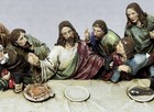 Roman Inc The Last Supper Hand Painted Religious Statue Sculpture 2005 Large