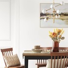 Frosted Glass Geneva Globe Chandelier Brass  includes Led Light Bulb  -
