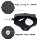 Face Shadow Pu Leather Glasses Case With Belt Loop