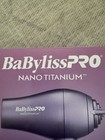 Babyliss Pro Nano Titanium Travel Purple Hair Dryer Foldable Handle 2 Speed heat