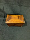 Antique Regency Period Mahogany Sarcophagus Tea Caddy