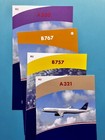 9 Us Airways Safety Cards Set