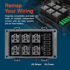 Universal 12v Waterproof Automotive Car 6 Way Fuse Relay Box Module Sealed