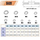 900 Pcs 304 Stainless Steel Flat Washers Assorted Size M2-m12 For Screws   Bolts