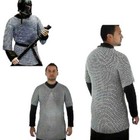 Medieval Chainmail Shirt  Half Sleeve  9mm Flat Riveted  Hubergion Design