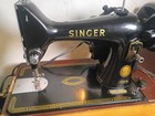 Vtg 1956 Singer 99k Electric Sewinag Machine W  Case  Acc  Manual   ec Beautiful