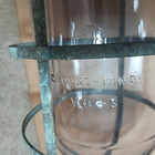 Crouse Hinds Condulet Vh-8 Industrial Light Fixture Glass Globe Cage Vintage