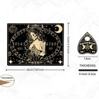Wooden Ouija Board W Planchette 2 Pce Gothic Skull Style W Guide 
