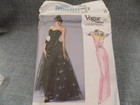 1987 Vogue Orig Evening Dress Prom Sz 16 Women Sewing Pattern  1853 Uncut Ff