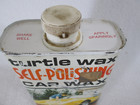 Vintage 1960 s Turtle Wax Self Polishing Car Wax Empty Metal 16 Oz  Can