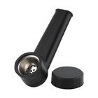2 Pack Silicone Smoking Pipe 4  With Lid And Stainless Steel Screen Black Us