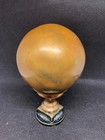 Early Brass Maltese Door Antiporta Push pull Handle Knob Ball Terrestrial Globe