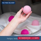 Reusable Plastic Dryer Balls  4 Pack  2 5  Diameter  Pink