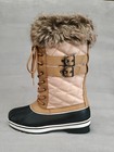 3m Thinsulate Light Brown Mid-calf Quilted Faux-fur Winter Boots Women s Size  5