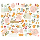 Simple Stories For The Record  55pc  Die-cut Floral Bits Scrapbooking Journals