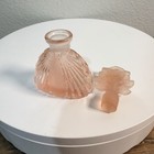 Irice Pink Rose Stopper Perfume Bottle Irving Rice Art Deco Nouveau