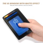 Mens Rfid Blocking Slim Wallet Carbon Fiber Credit Card Id Holder Front Pocket