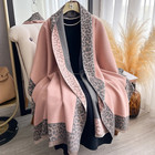 New Luxury Cashmere Plaid Leopard Scarf Winter Women Warm Pashmina Shawl Blanket