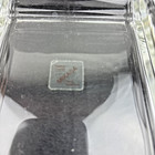 Mikasa Crystal 3 Section Divided Dish tray Satin Rose Handled  new free Shipping