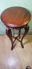 Vintage Chinese Hand Carved Rosewood Plant Stand Gorgeus Pedestal Stand
