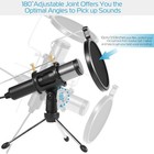 Condenser Usb Microphone W  Tripod Stand For Game Chat Studio Recording Computer