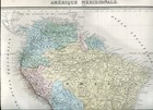 Antique Map Of South America  Tardieu And Vuillemin  1863 