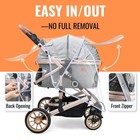 Bicystar Pet Stroller Rain 19 7 X 16 5 X 31 5 X 43 3 Inch  Transparent