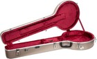 Crossrock Abs Molded Banjo Case For 5-string Resonator Banjo  Champagne 