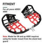 Nerf Bars Foot Peg Heel Guard For Honda 400ex 400x All Years Black Nerf Red Nets