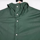 Herschel Supply Co Rain Jacket Mens Large Green Hooded Waterproof Coat